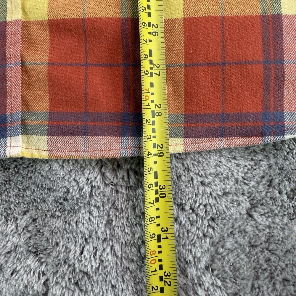 LL Bean Shirt Mens Large Plaid Multicolor Short Sleeve Button Up Traditional Fit